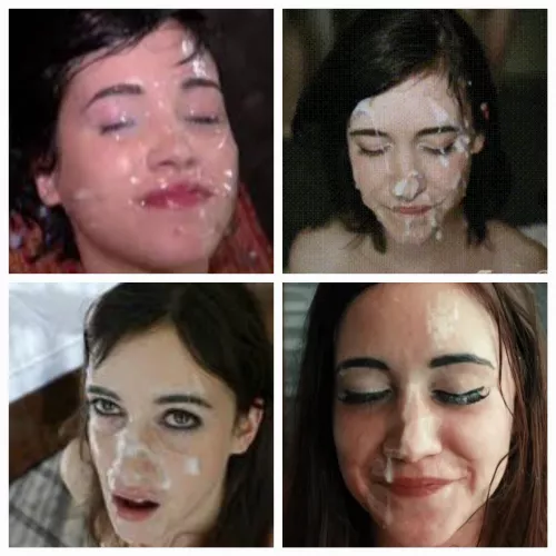 Over 40 loads on my slut face in 4 pictures;)