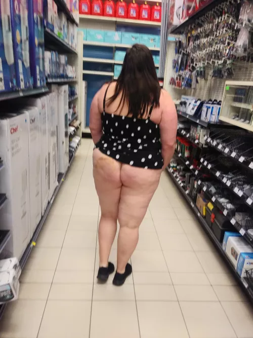 Panties aren't allowed so I always have easy access.