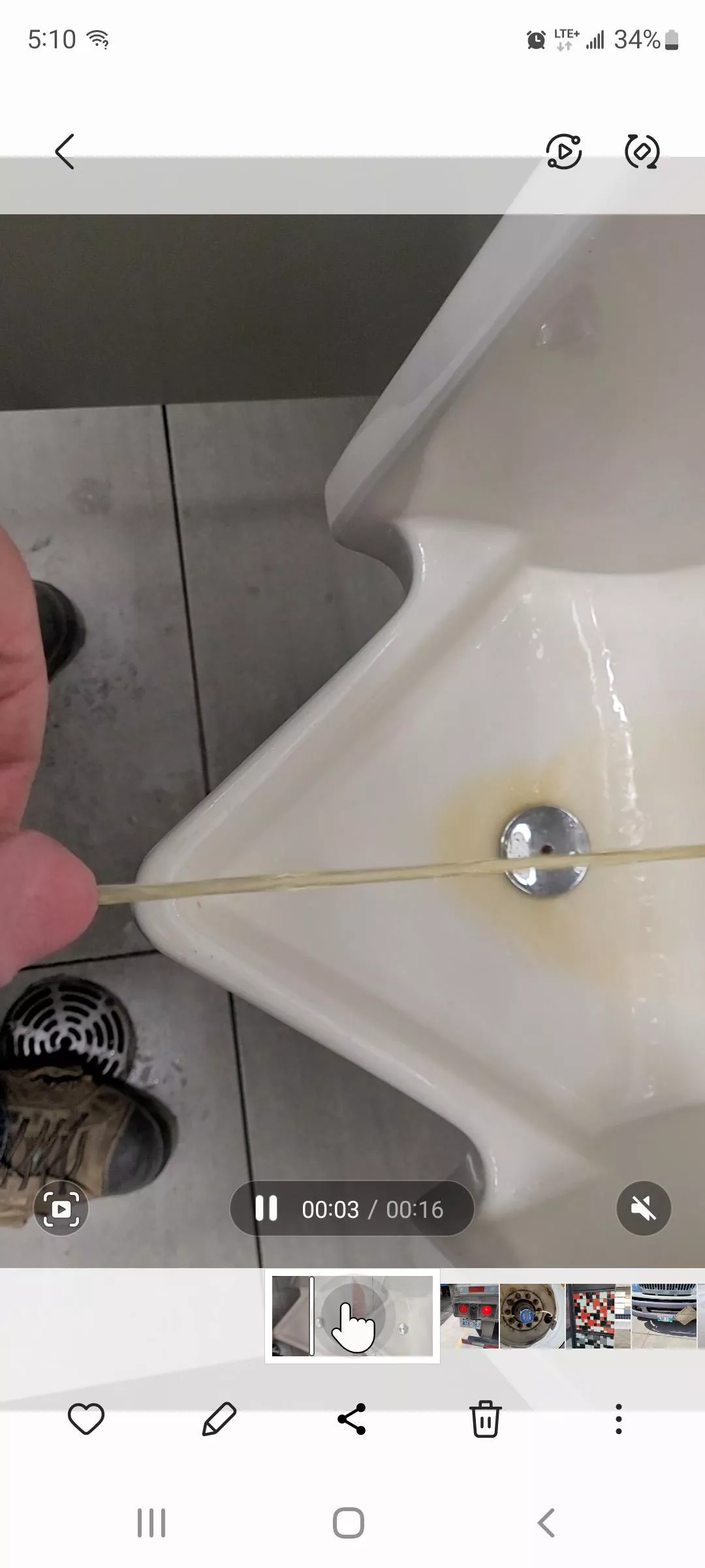 Pee at work