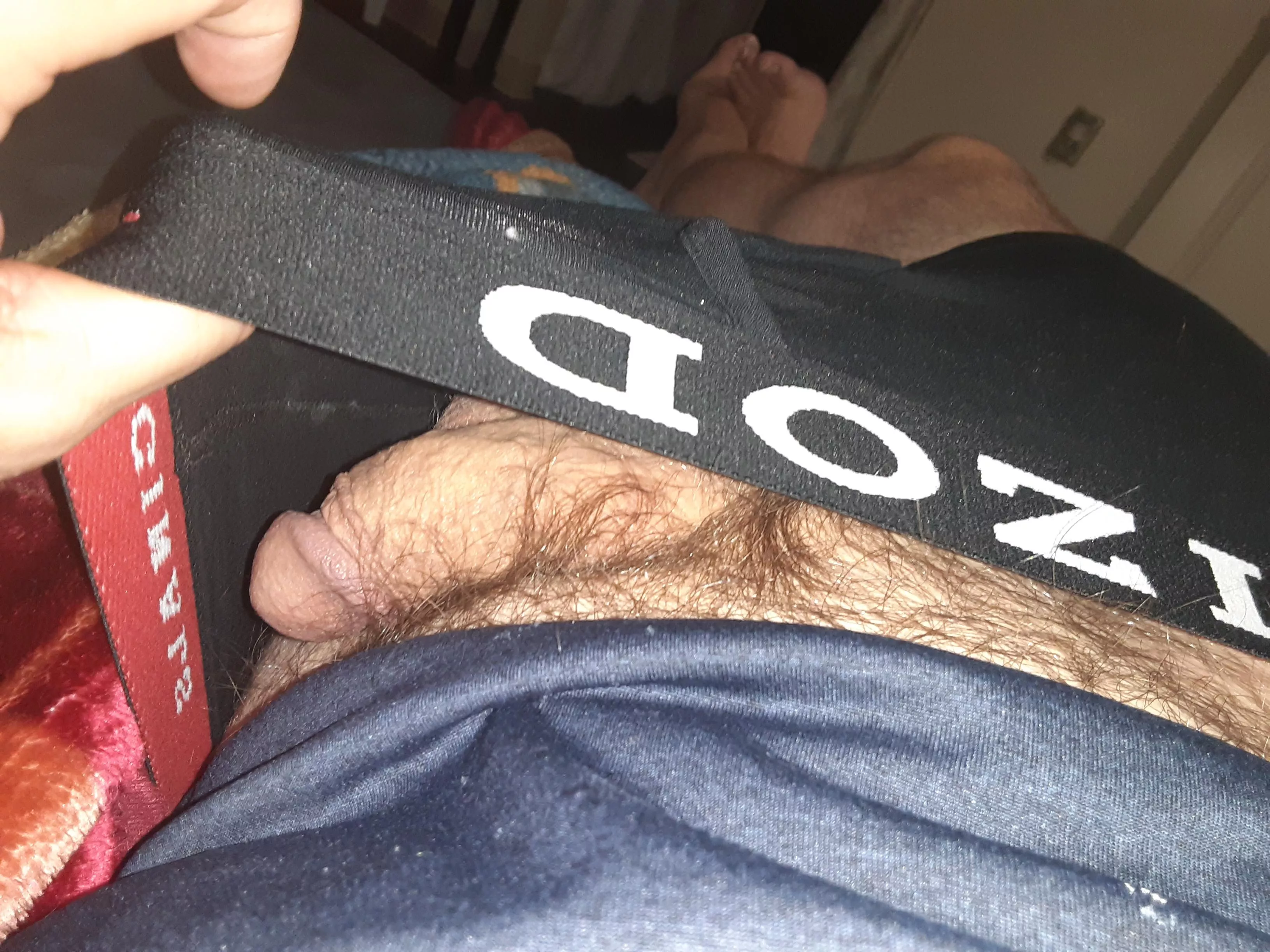peeking out