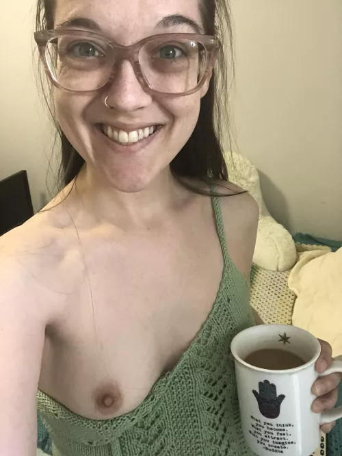 Perfect photo-op before finishing up the second side 😉