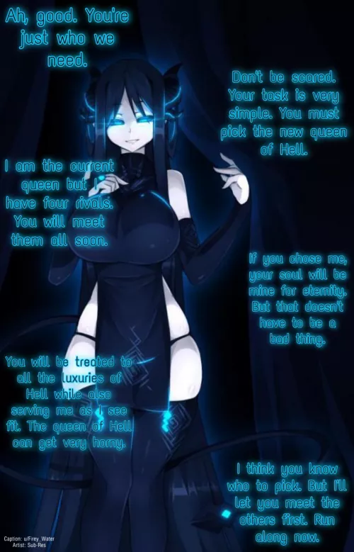 Picking the queen of Hell. (Part 1 of 5) [Femdom] [Succubus?]