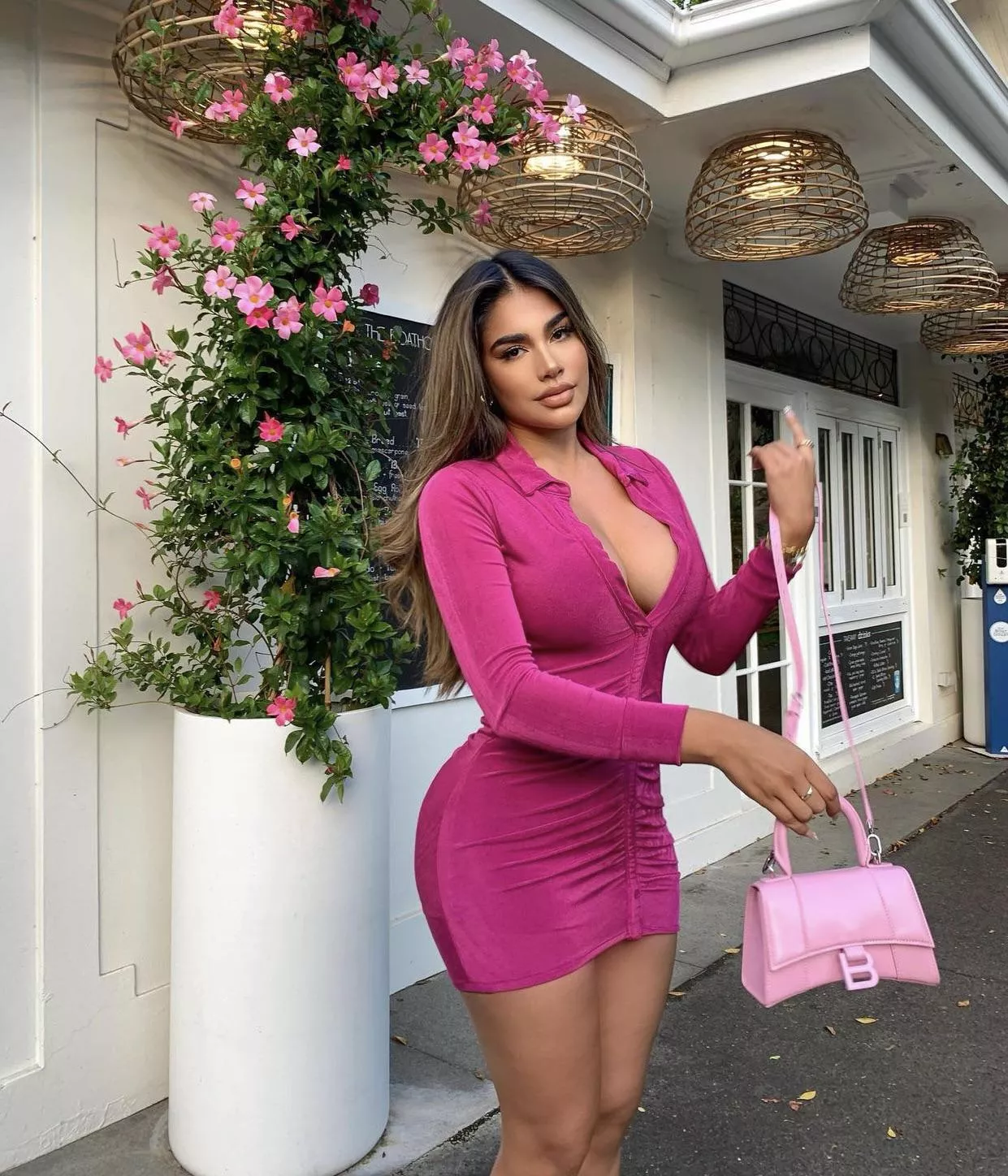 Pink and busty