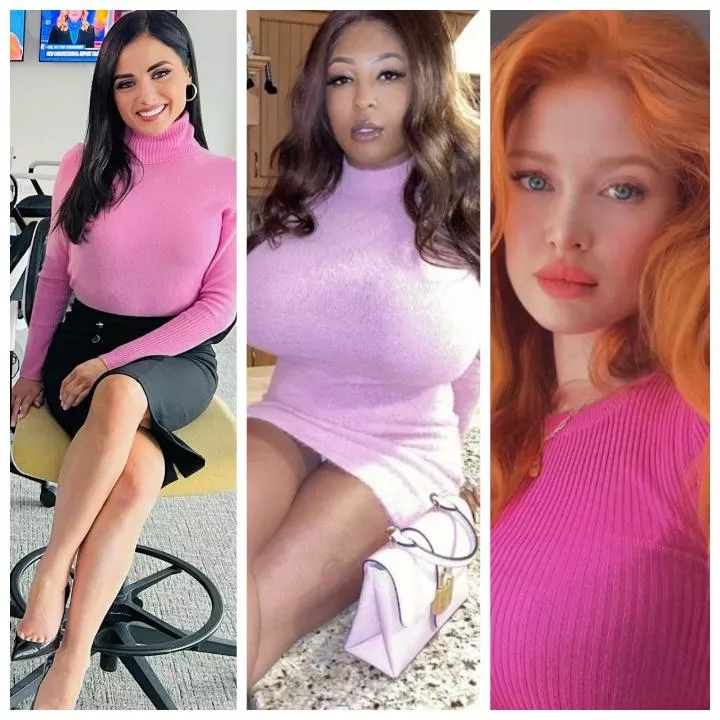 Pink sweaters