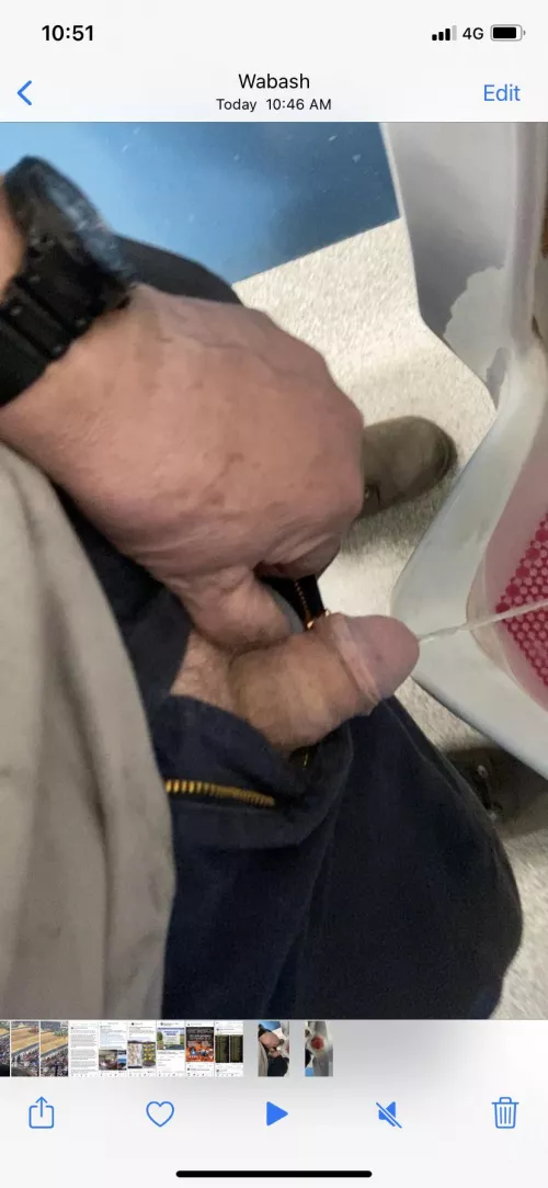 Pissing at work