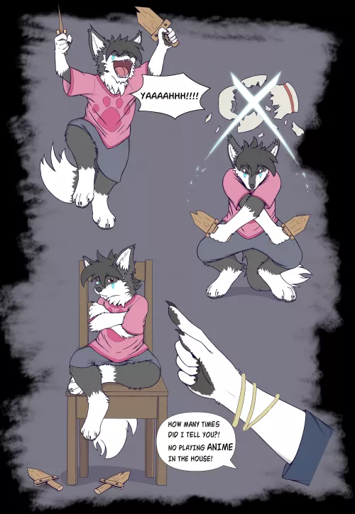 Playing 'Anime' (Art by Me)