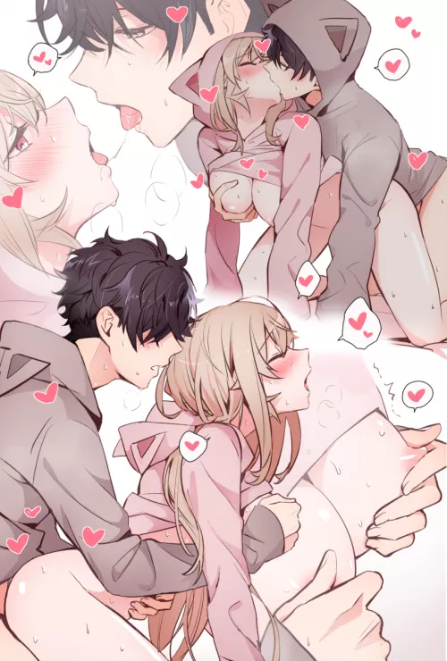 Playing with nipples during penetration