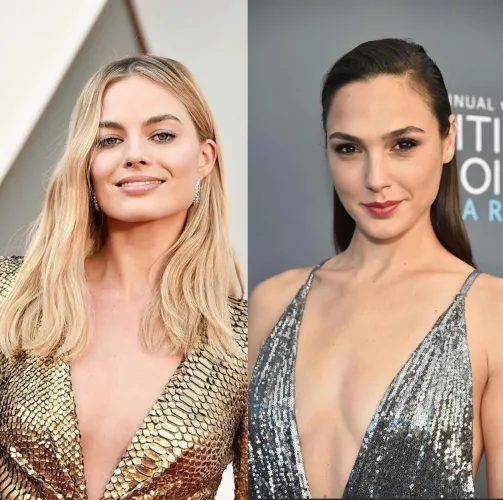 Please give me a dom Joi as a leggy celeb like Margot Robbie or Gal Gadot while I am showing of.