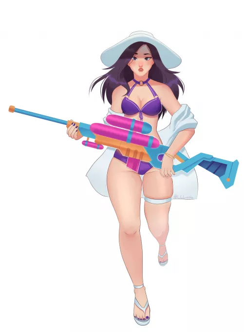 Pool Party Caitlyn from /r/LeagueOfLegends (LLLusina)