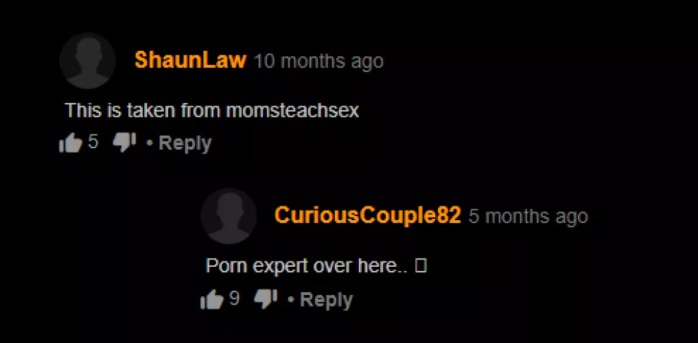 Porn expert over here.