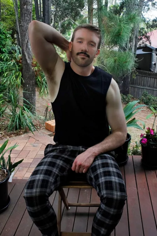 Posing on the patio 🤭