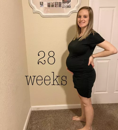 Pregnant and stuffing