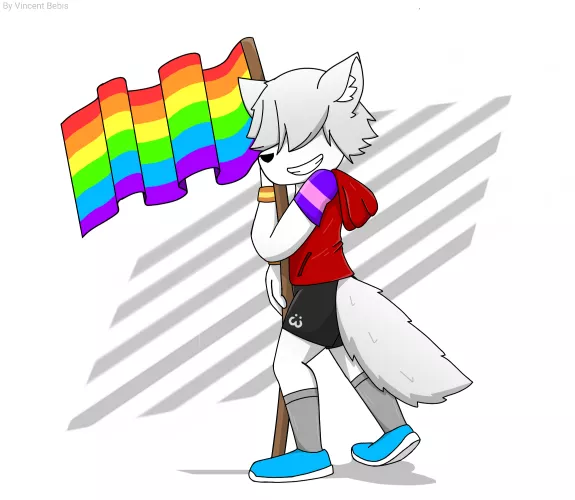 Pride Kemo (art by me for my friend)