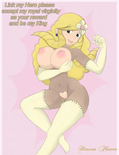 Princess Styla of Hytopia rewarding Link for his bravery (HeavenFlower)