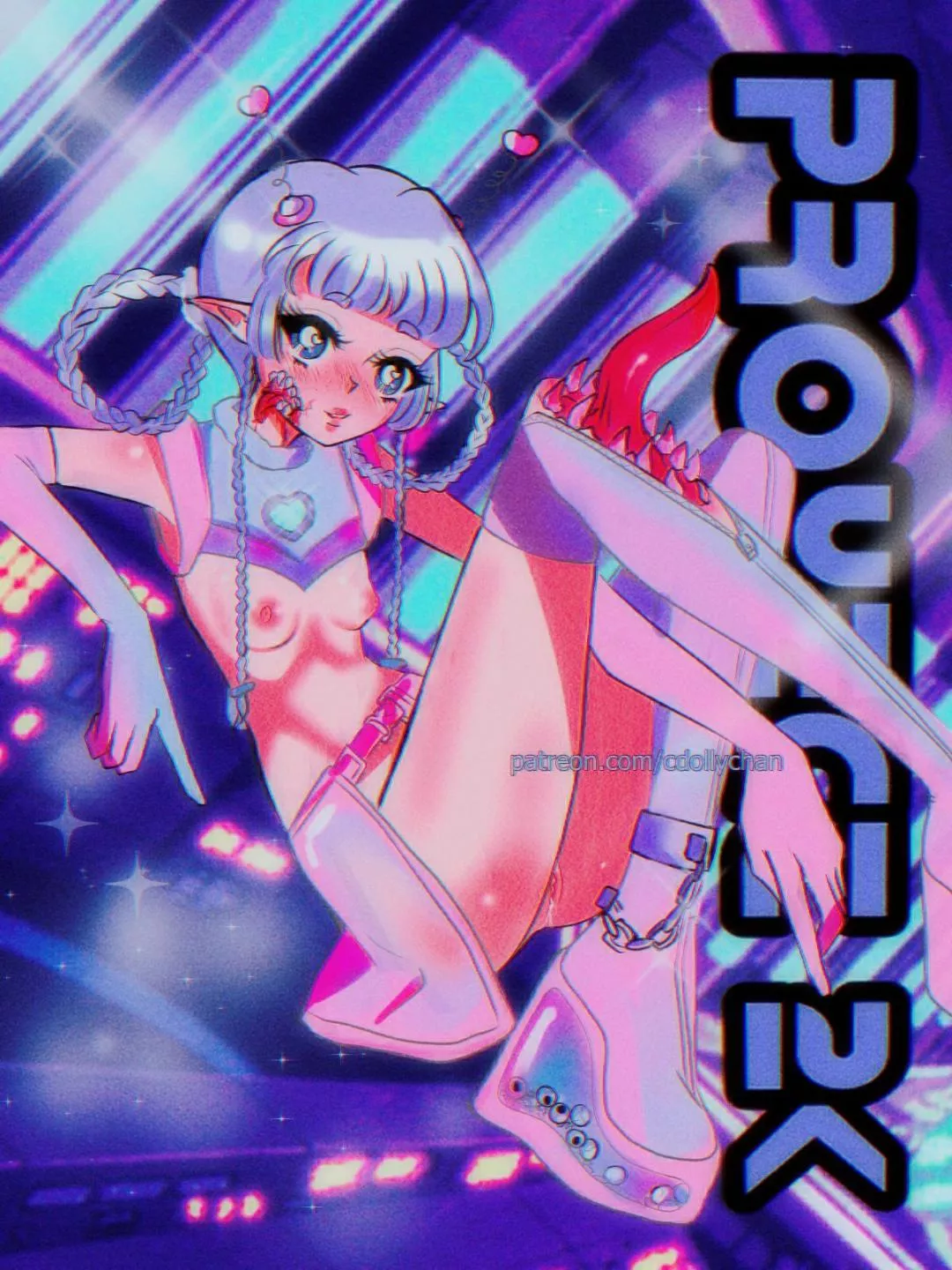proYect 2k !! Alien girl 👽👽👽 First post in this community, hii
