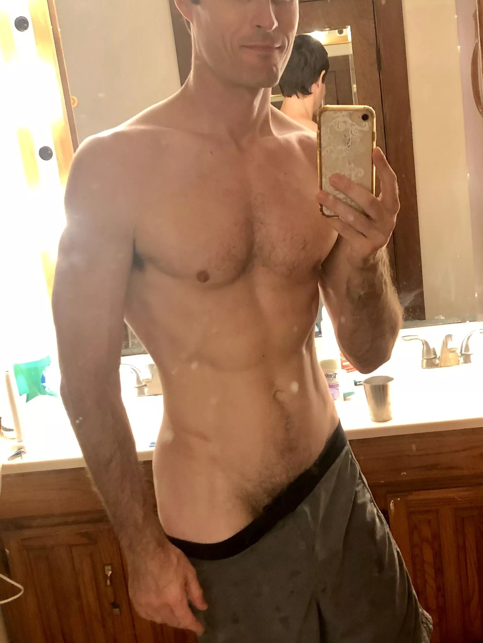 Pull them down more for me
