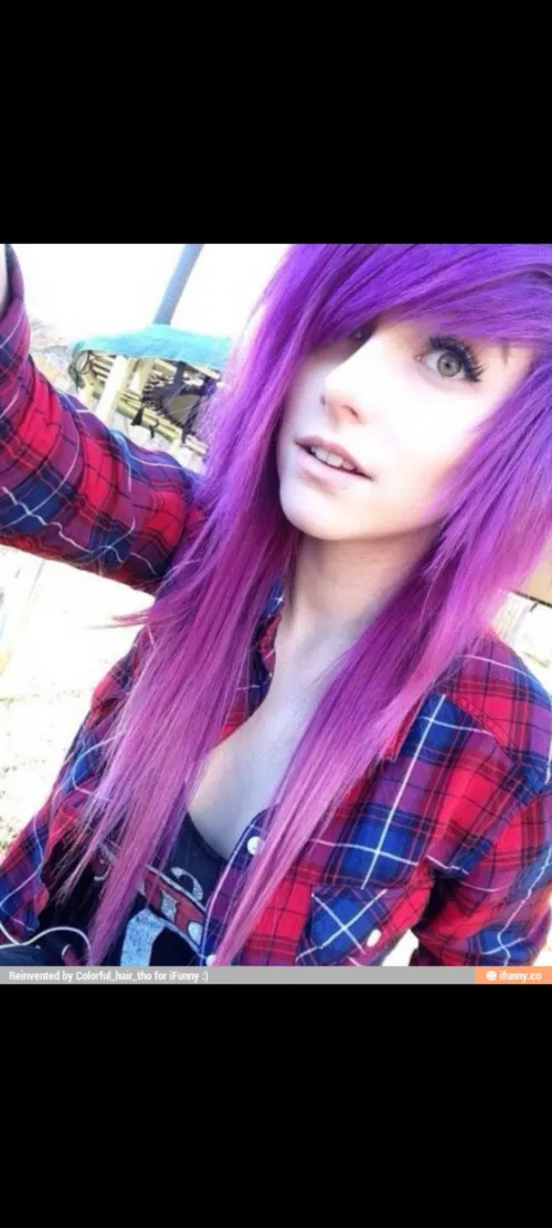 purple hair