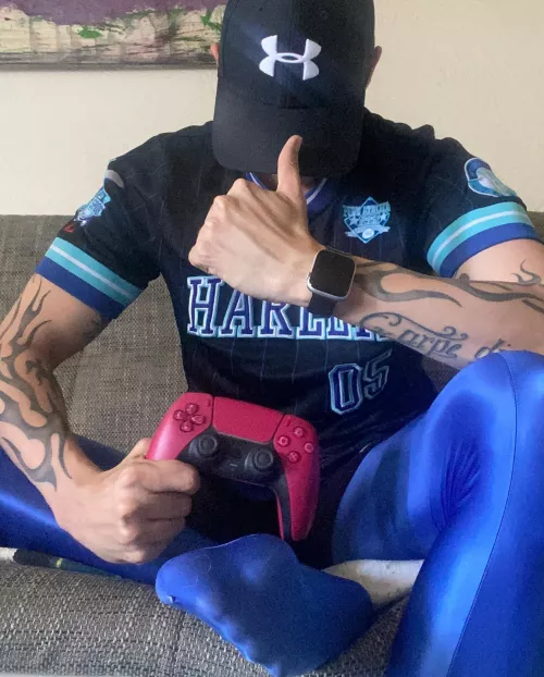 put your face right on my foot while I’m gaming and chillin!