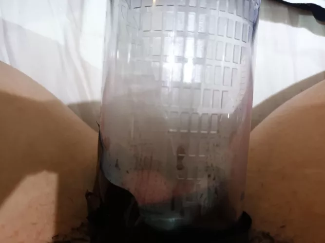 quick pump be[f]ore bed, someone tell me when I can stop?