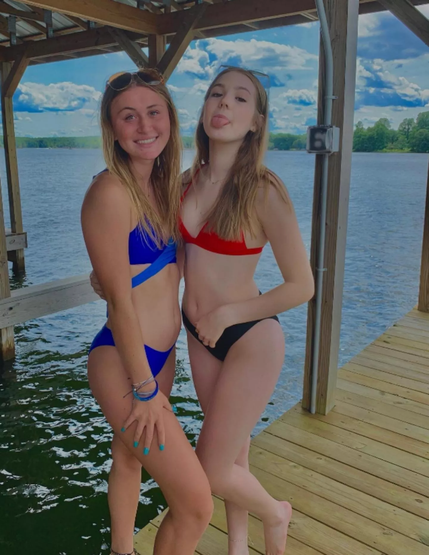 red or blue