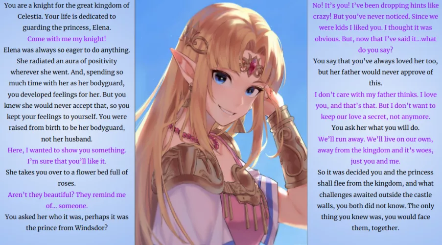 Running Away With The Princess Pt.1 [Wholesome] [No Sex]