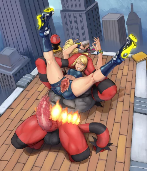 Samus dominated by Incineroar (KABOSxART)