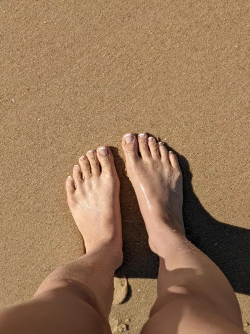 Sandy, salty and wet!