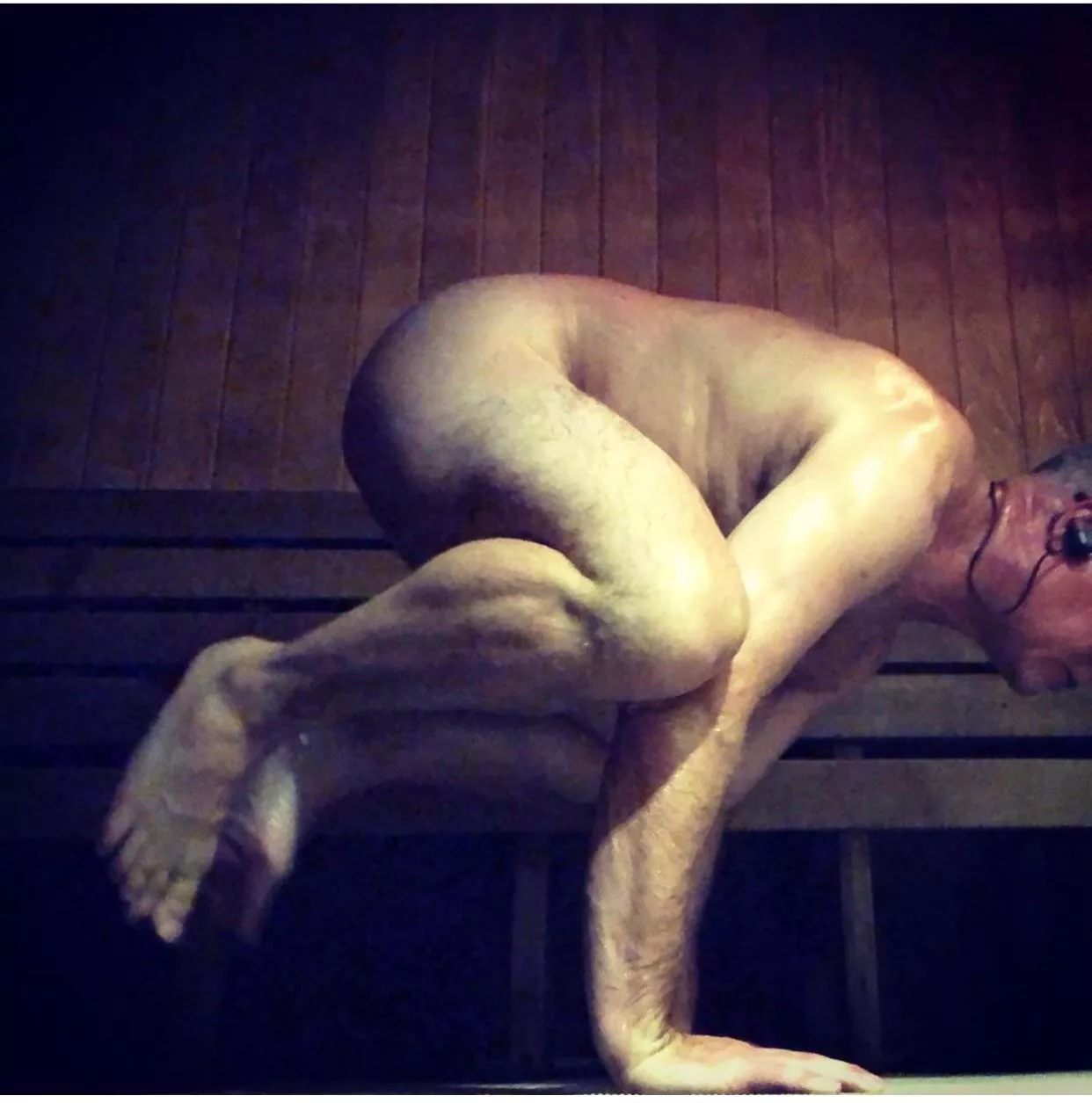 Sauna naked crow