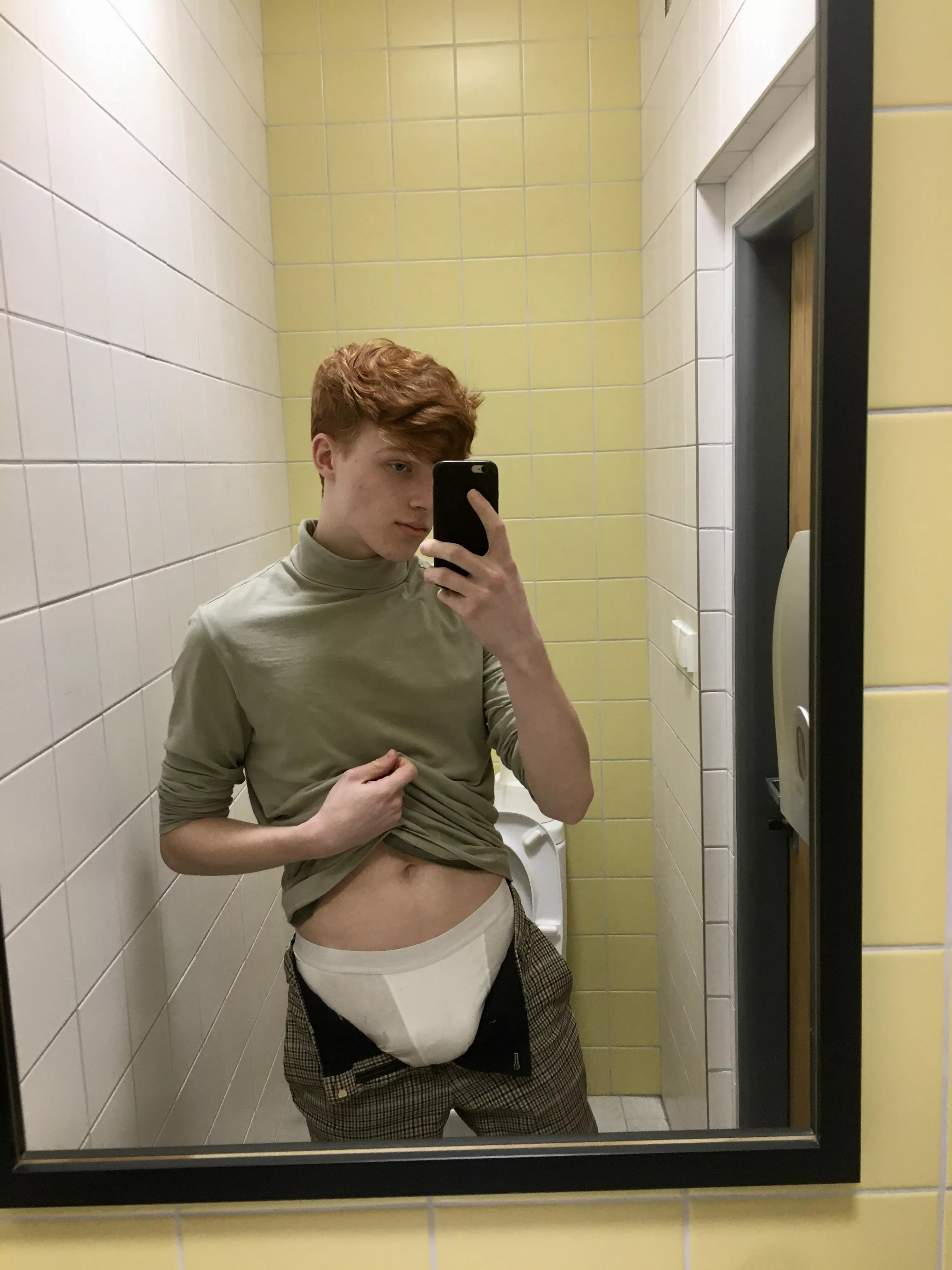 School bathroom 🙈 Would you like me like your classmate?😊