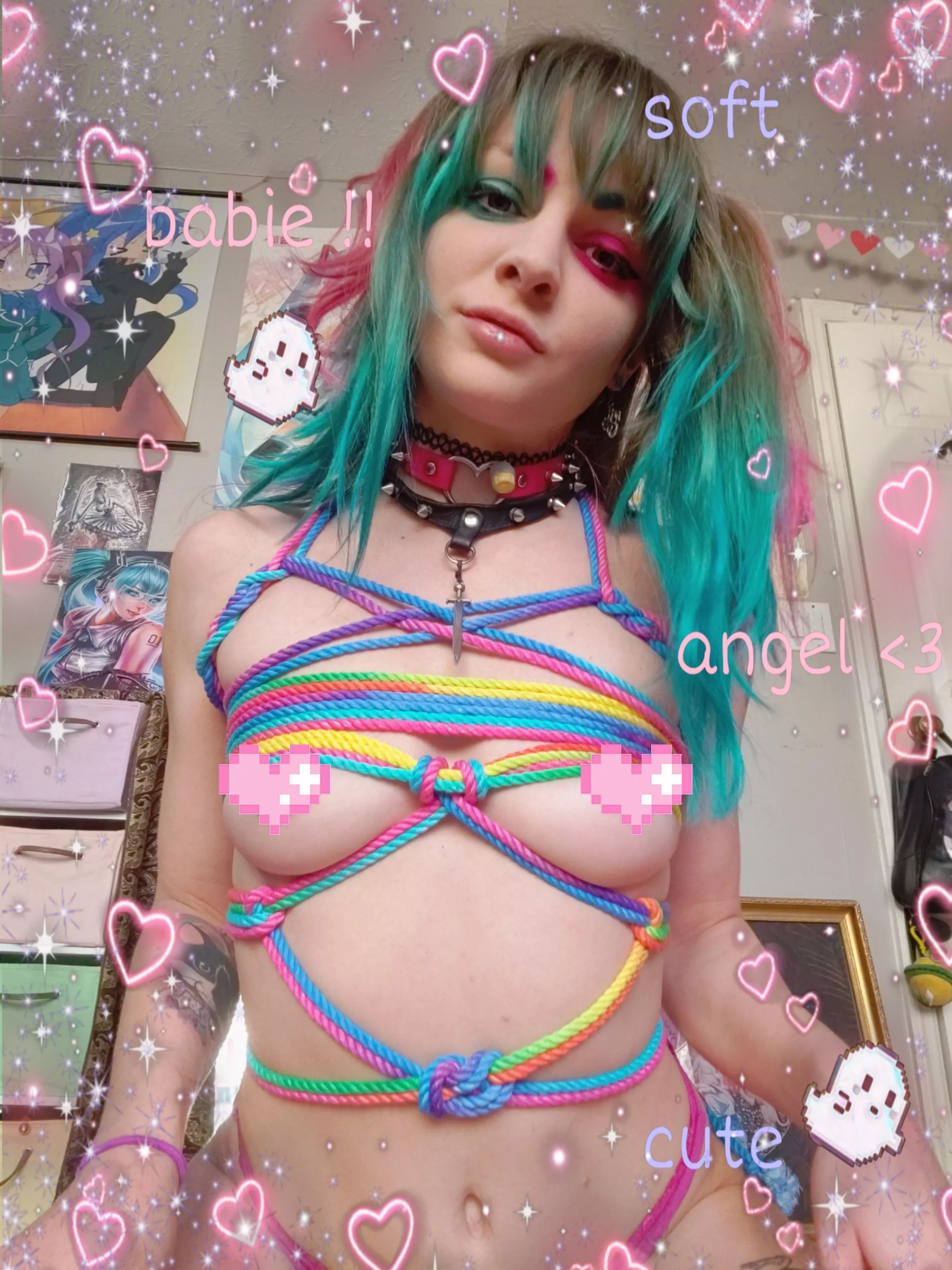 self-tie💖🌈🍭
