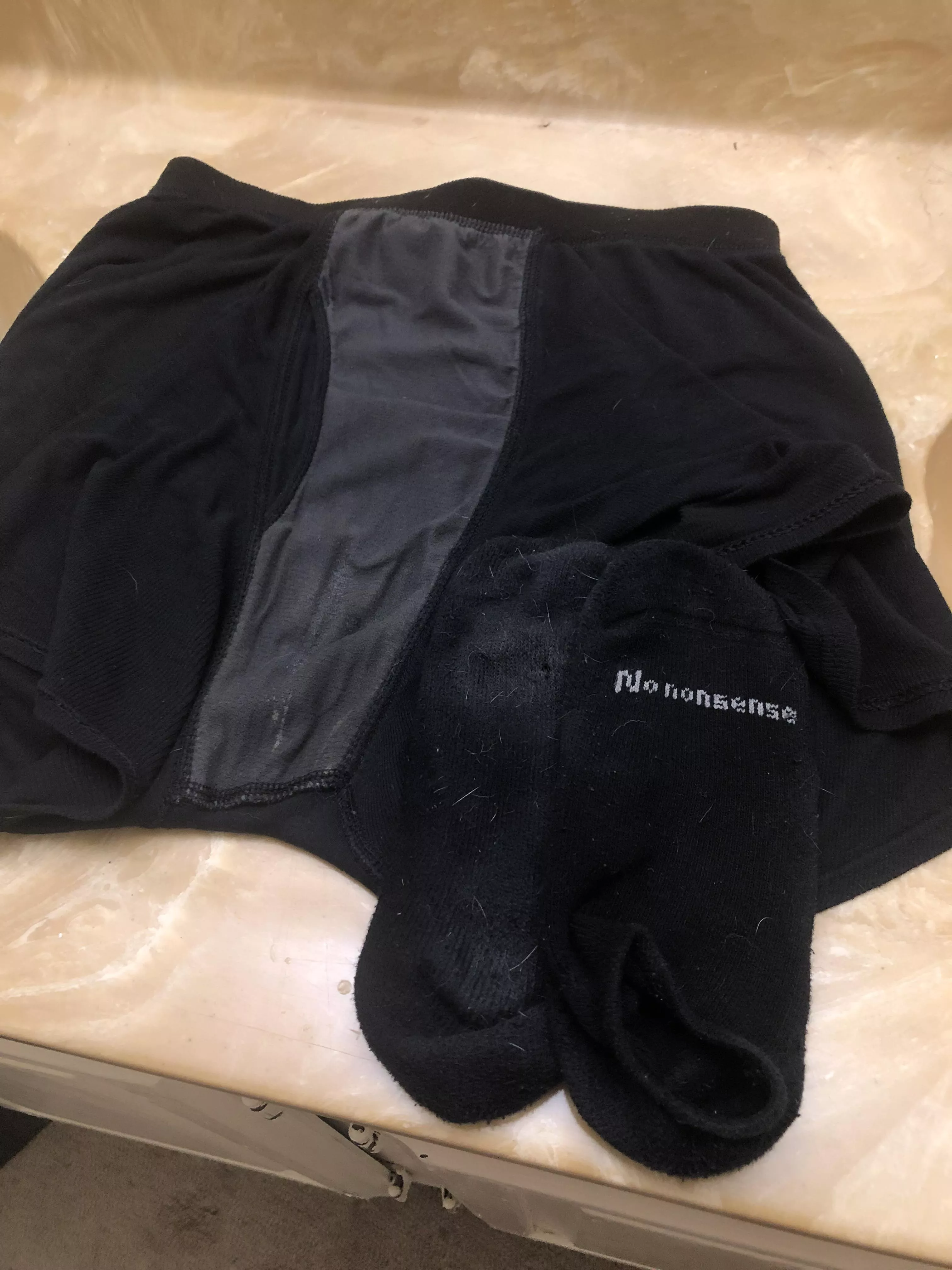 [Selling] [24 y/o NB] Today’s offering is boxers covered in grool and a pair of smelly socks. $30 each or $50 for the both🖤