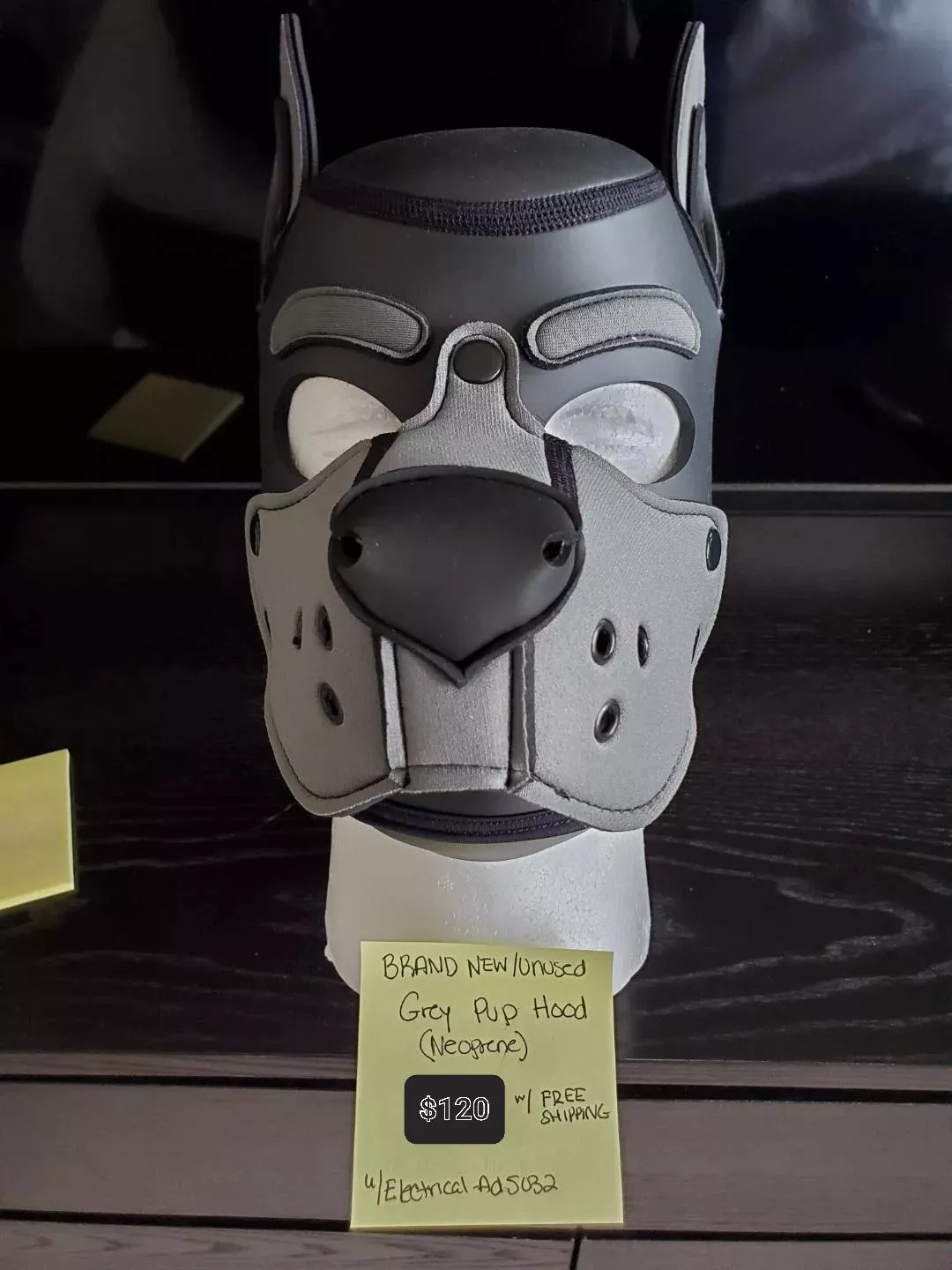 Selling: Brand New/Unused Grey Pup Hood ($120 w/ Free US Shipping). Dm if Interested.