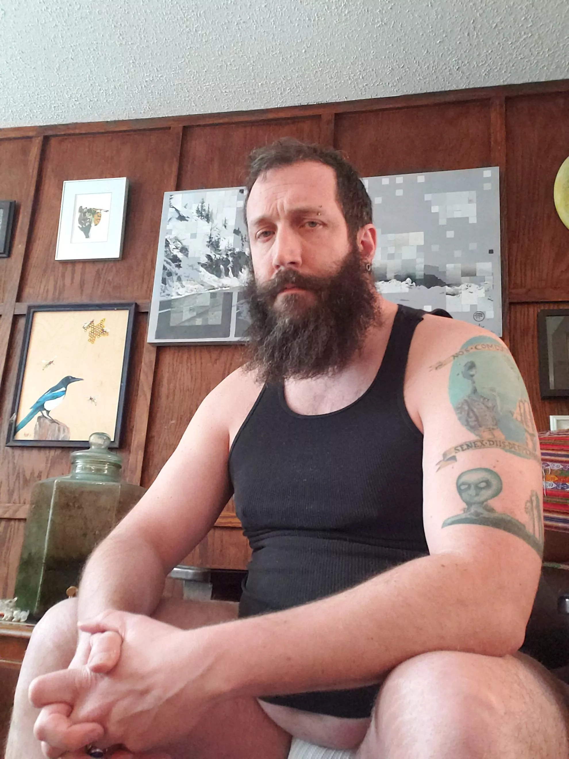 Serious Dad looks