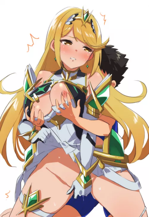 Sex with flustered Mythra [Xenoblade]