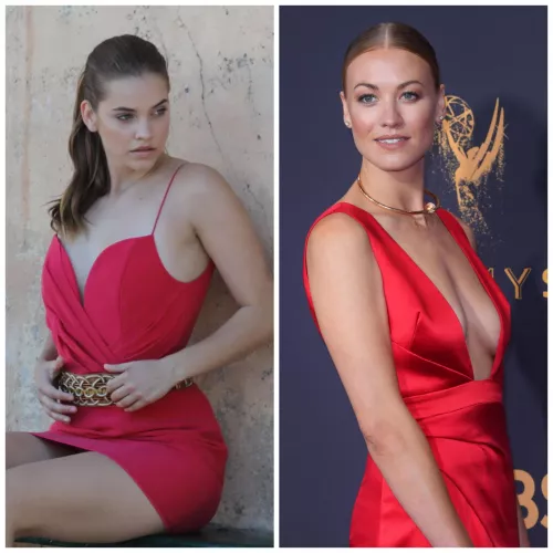 Sexy hotties Barbara Palvin and Yvonne Strahovski make me so horny and I could really use some help