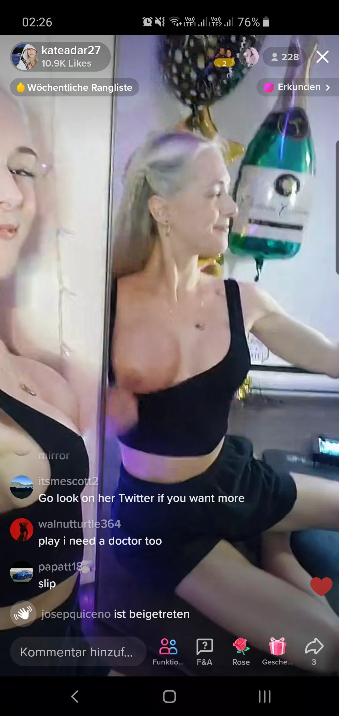 she did it again