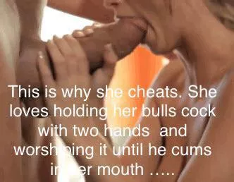 She worships it …
