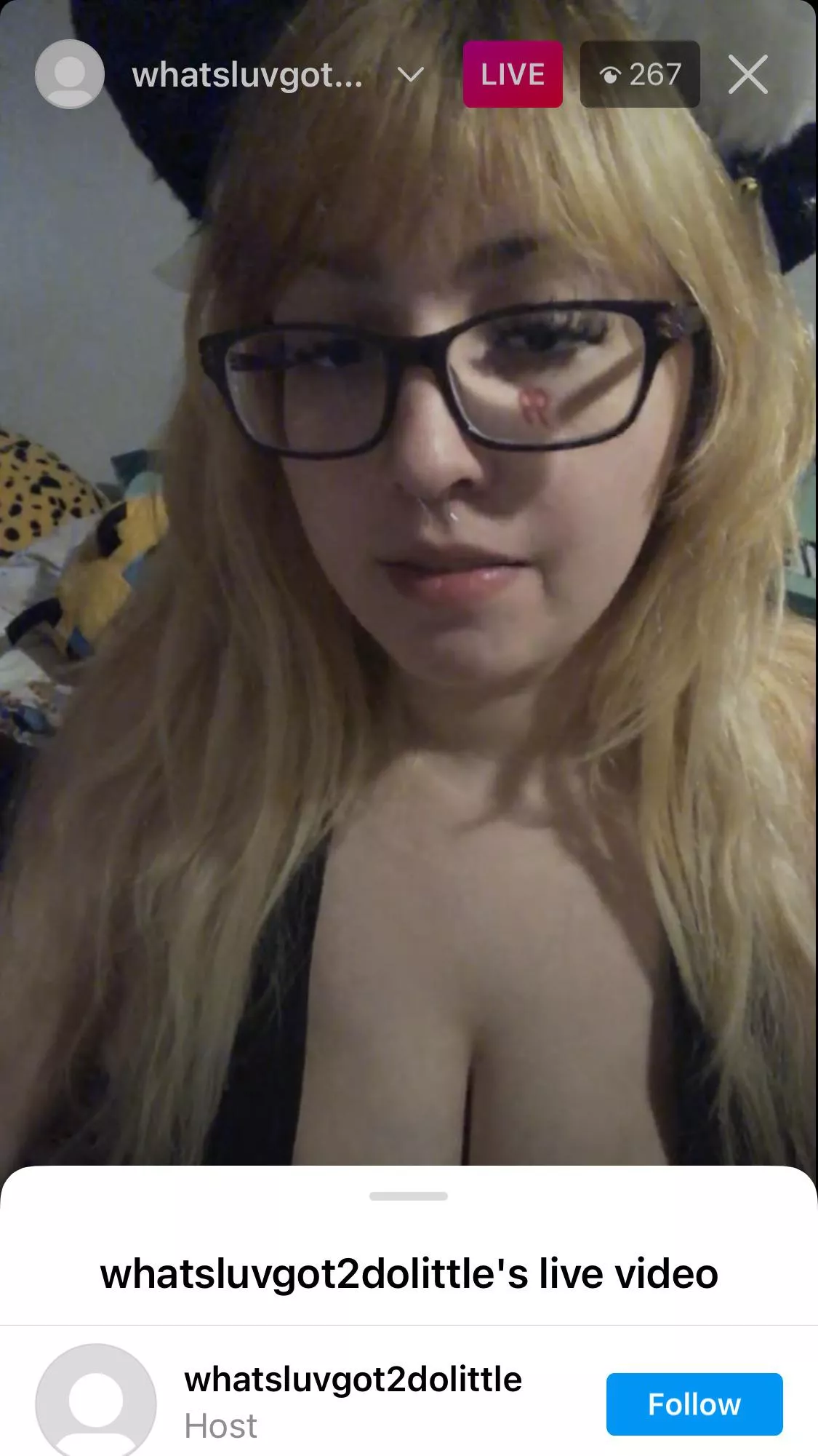 She’s live