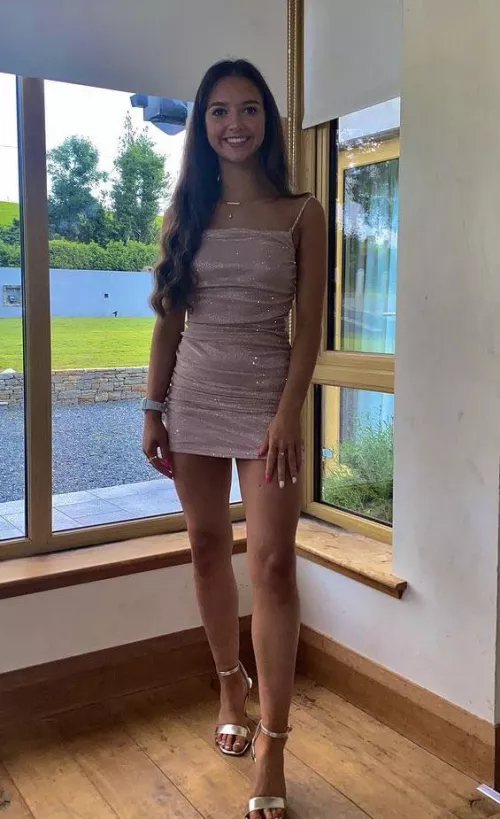 Short dress and long legs