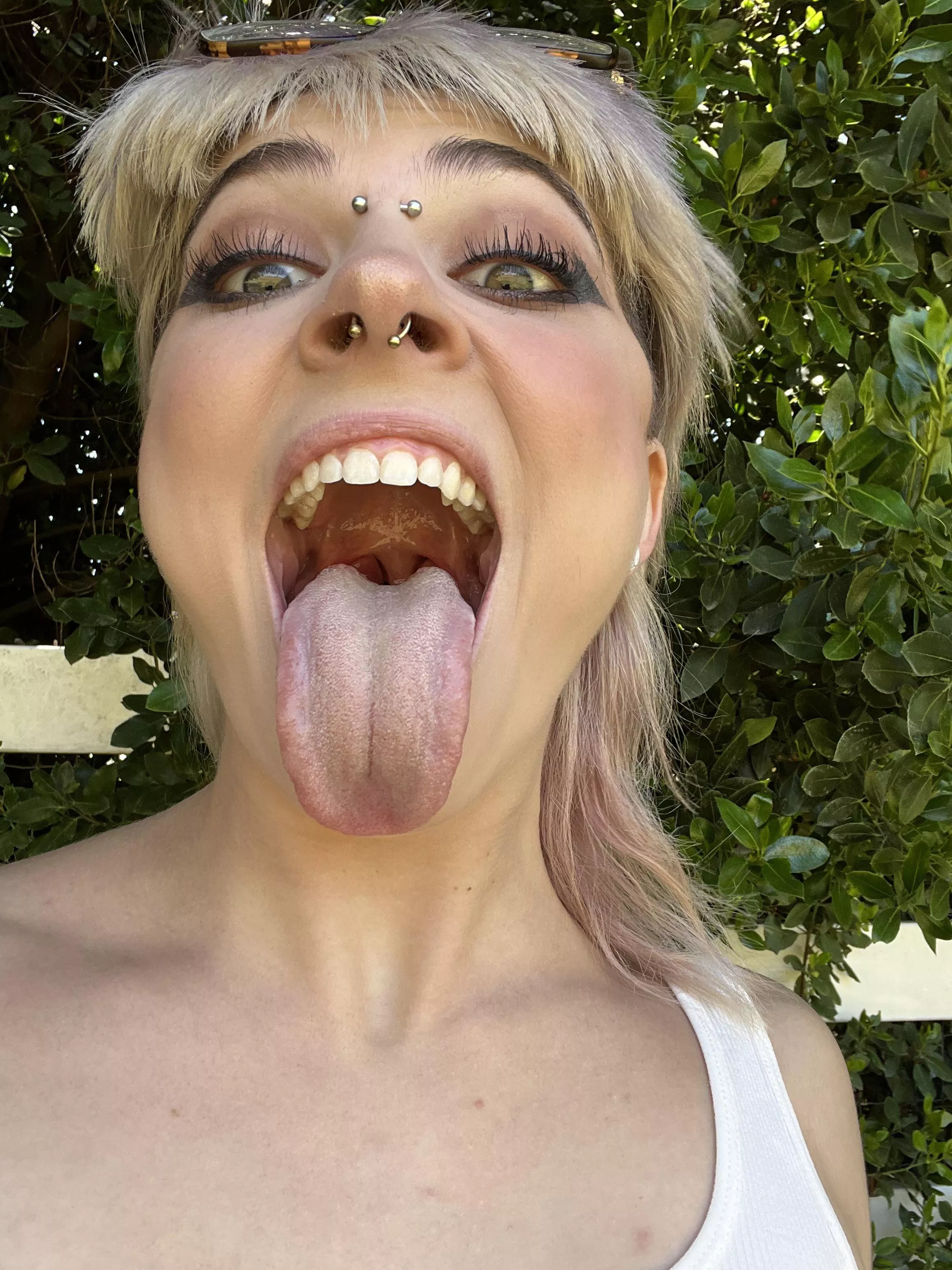 Should I get my tongue pierced? If i was gonna do it, i would do 2 piercings, side by side :)