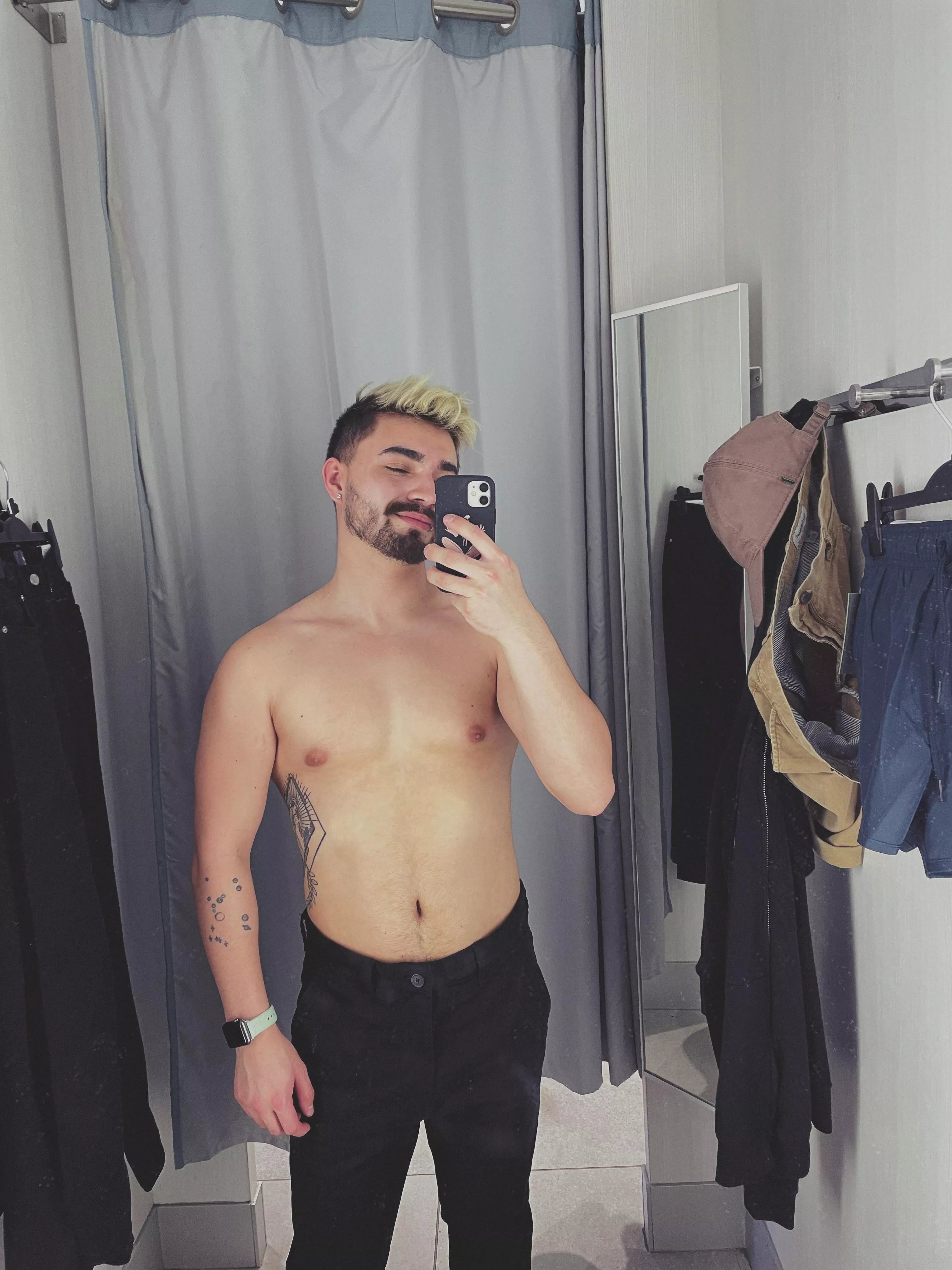 Should I keep trying on shirts or is this a good look?