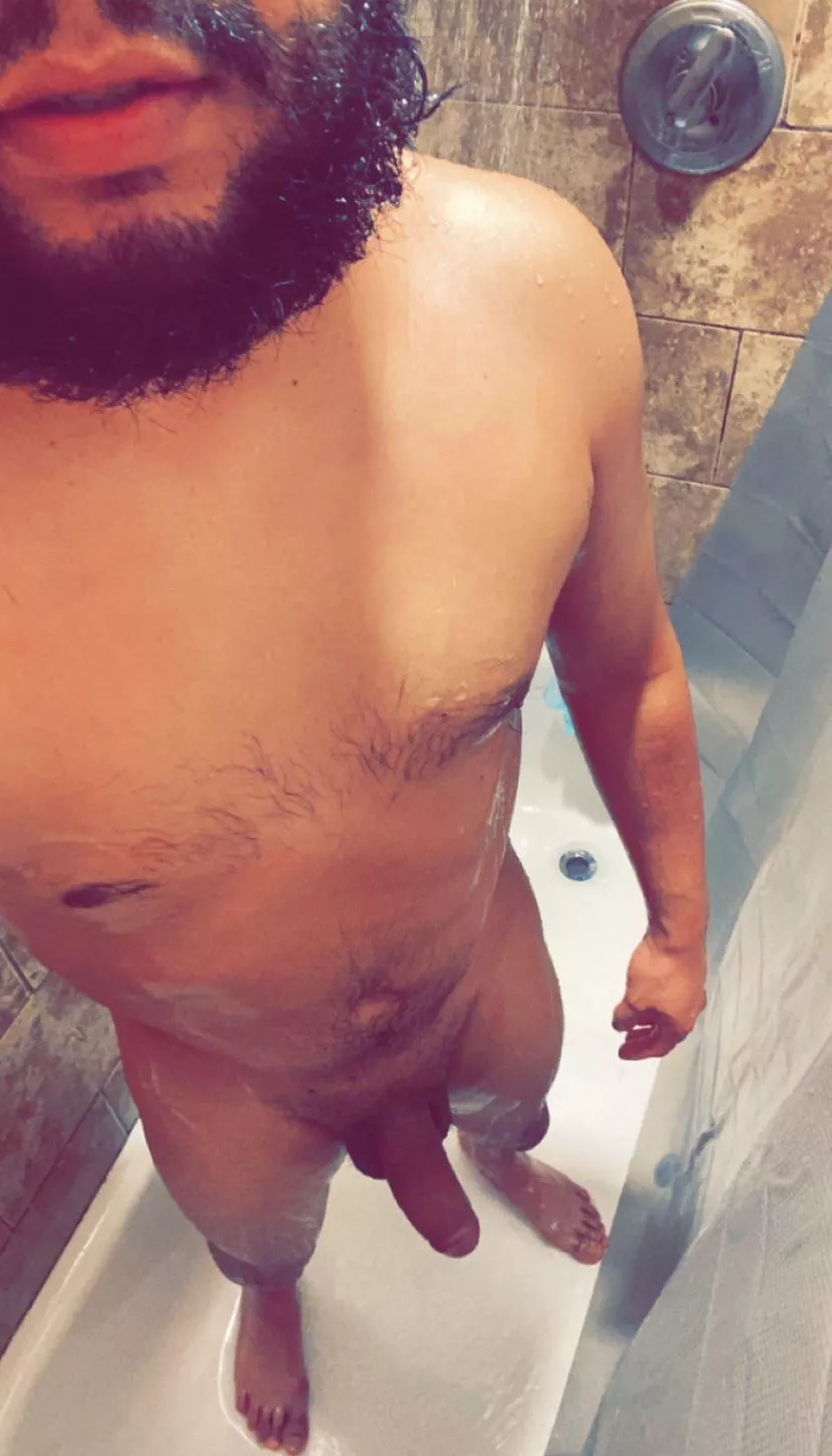 Shower with a boner…