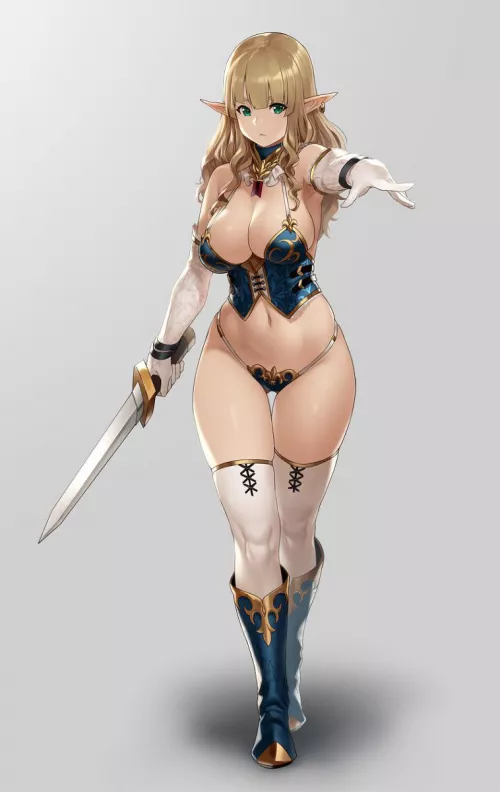 Showing her thick body