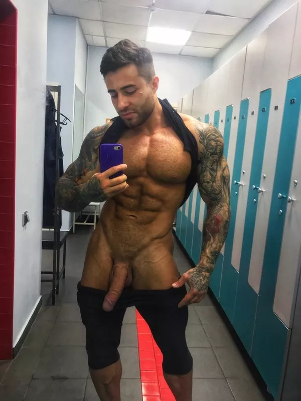 Showing some cock