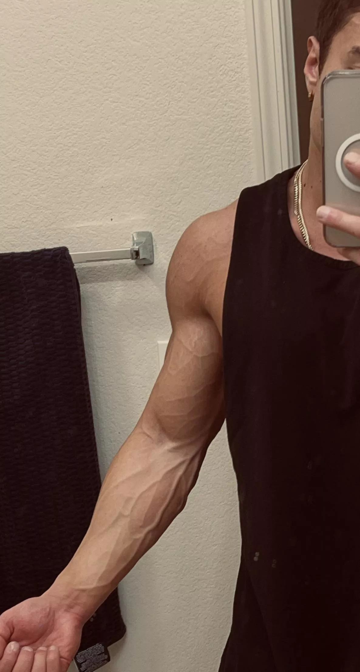 slightly flexing