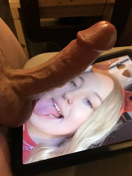 Slutty blonde cocked