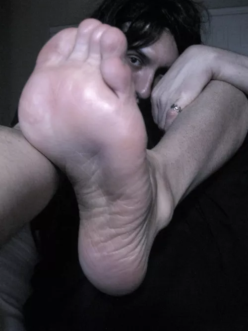 Smell and lick my silky smooth, sweaty, stinky foot