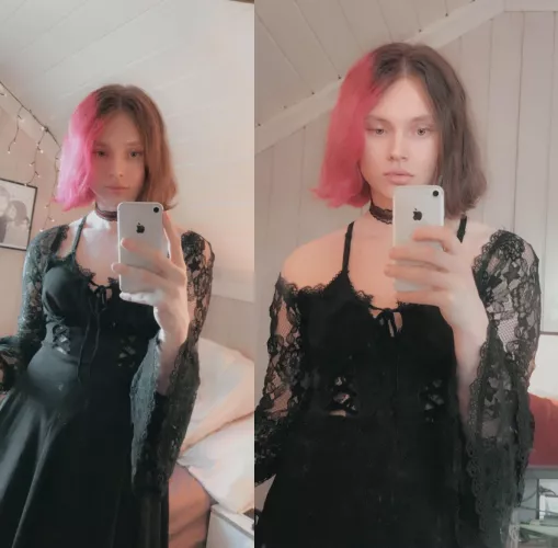 Smol tiddy goth femboy here, trying to bless ur day ✨💕