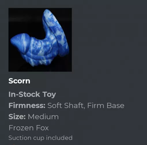 Snagged a Scorn from the drop.