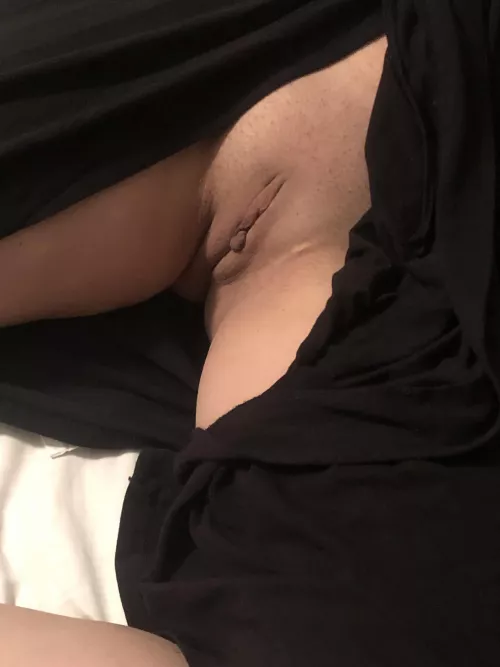 Sneaky shot of my freshly shaven kitty.